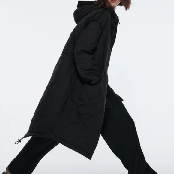 ZARA QUILTED MINIMAL PARKA LIMITED EDITION - Picture 9 of 12